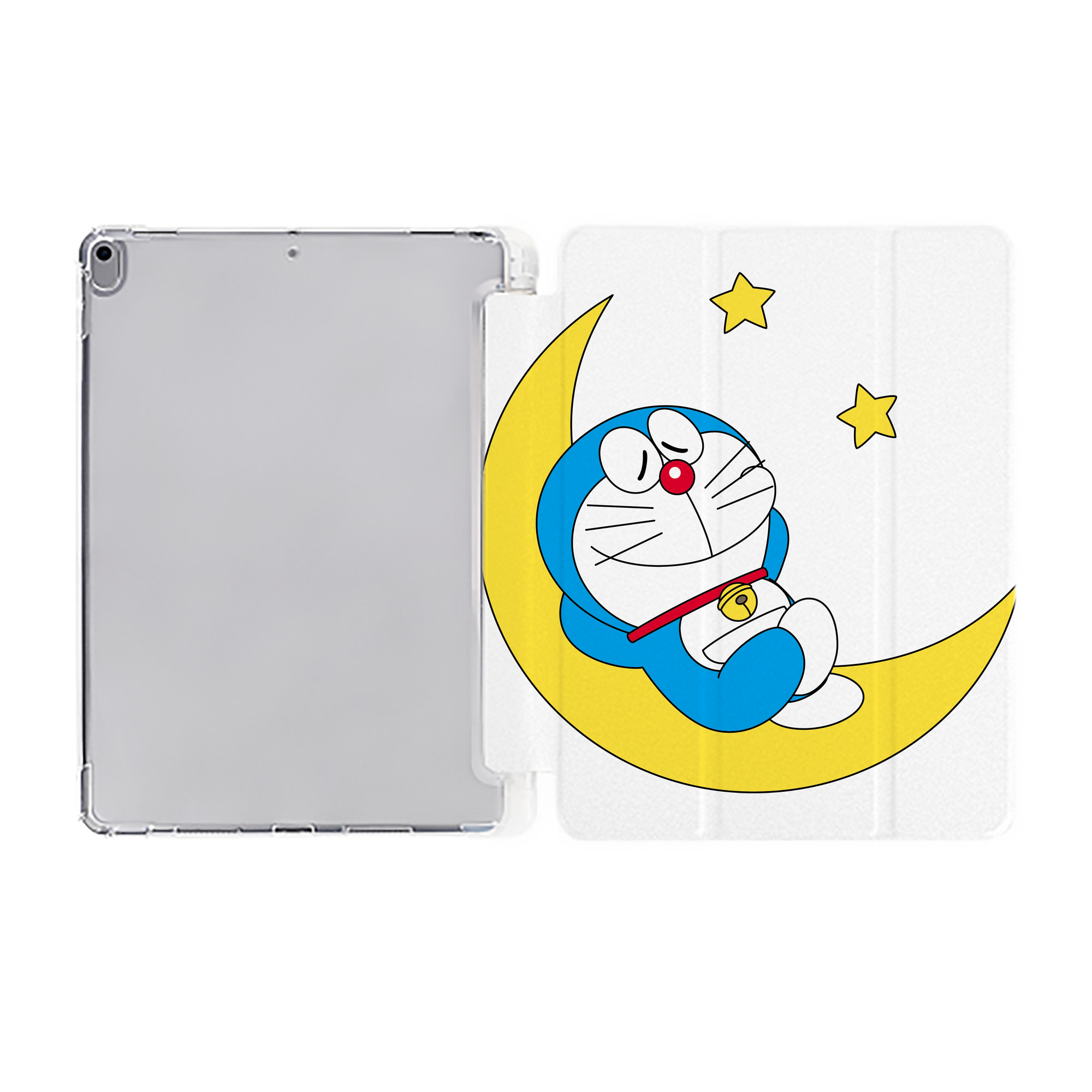 （画像用） ドラえもん Doraemon IPad ケース ペン収納付き 三つ折りスタンド PUレザー×シリコン 対応機種9.5/10.5/10.9インチ
